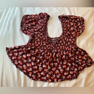 Urban Outfitters Floral Crop Top